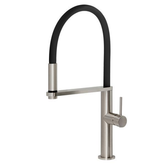 Blix Blix Flexible Hose Phoenix Sink Mixer Round - Brushed Nickel