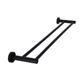Meir Round Double Towel Rail 600Mm - Matte Black