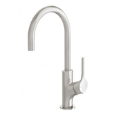 Vivid Slimline Oval Sink Phoenix Mixer 160mm Gooseneck - Brushed Nickel