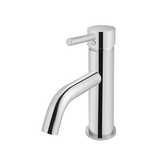 Meir Round Basin Mixer Curved - Polished Chrome