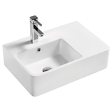 Delta Care Wall Hung Basin Fienza Left Hand Bowl