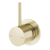 Vivid Slimline Up Shower/Wall Phoenix Mixer - Brushed Gold
