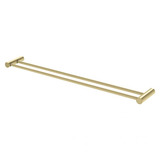 Vivid Slimline Double Phoenix Towel Rail 800mm - Brushed Gold