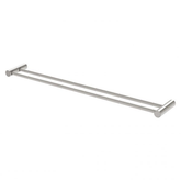 Vivid Slimline Double Phoenix Towel Rail 800mm - Brushed Nickel