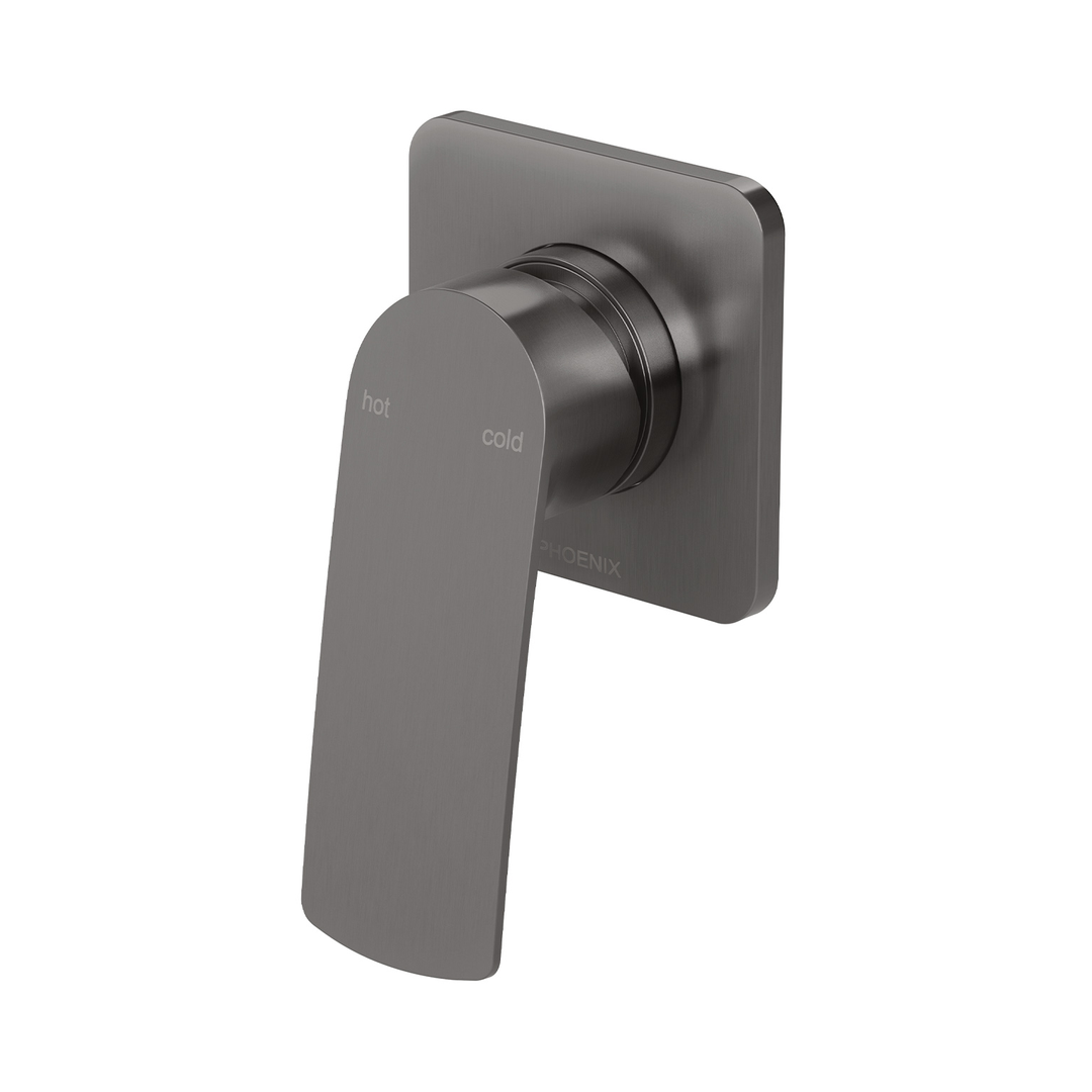 Phoenix Mekko Switchmix Shower/Wall Mixer Fit Off Kit - Brushed Carbon