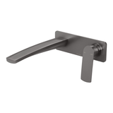 Mekko Switchmix Wall Basin/Bath Phoenix Mixer Set 200mm Fit off Kit - Brushed Carbon