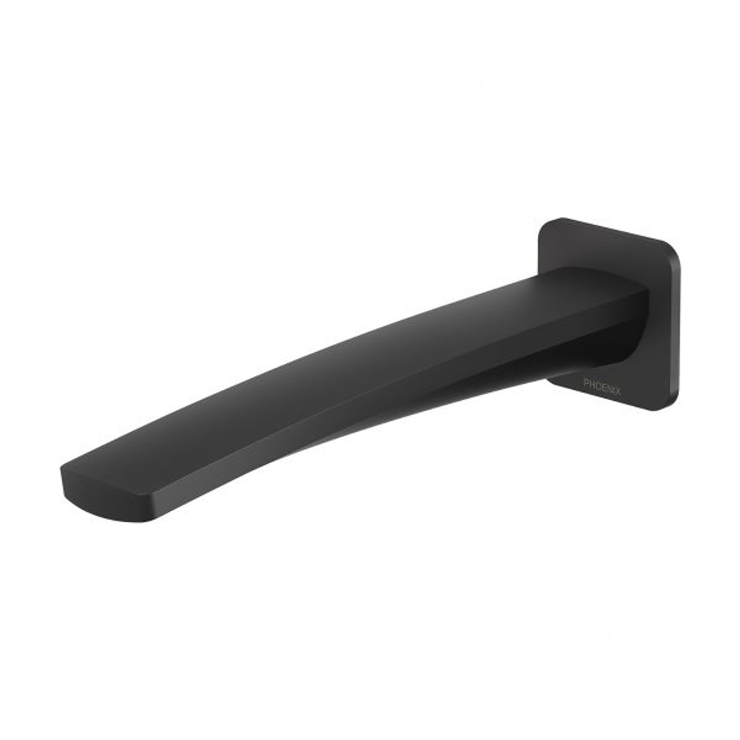 Phoenix Mekko Wall Basin Outlet 200Mm - Matte Black