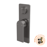 Teel Switchmix Shower / Bath Diverter Phoenix Mixer Fit-Off Kit - Brushed Carbon