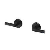 Vivid Slimline Plus Lever Wall Phoenix Top Assemblies 15Mm Ext Spindles - Matte Black