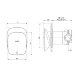 Nauge Nauge Shower/Wall Phoenix Mixer - Chrome