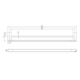 Nauge Nauge Double Towel Phoenix Rail 800mm - Chrome