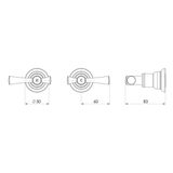 Cromford Wall Phoenix Top Assemblies - Chrome