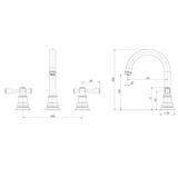 Phoenix Cromford Basin Set - Brushed Bronze