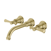 Cromford Cromford Wall Basin / Bath Phoenix Tap Set - Brushed Gold
