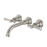 Cromford Cromford Wall Basin / Bath Phoenix Tap Set - Brushed Nickel