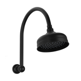 Cromford High-Rise Phoenix Shower Arm & Rose - Matte Black