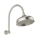 Cromford Cromford Hi Rise Shower Arm & Rose Phoenix 210mm - Brushed Nickel