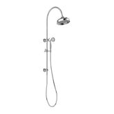 Cromford Cromford Twin Phoenix Shower 210mm Rose - Chrome
