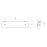 Phoenix Cromford Cromford Glass Shelf 450mm - Brushed Nickel