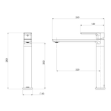 Gloss Mkii Sink Phoenix Mixer - Chrome