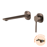 Phoenix Vask Switchmix Wall Basin / Bath Mixer Set 200Mm Fit-Off Kit - Brushed Bronze