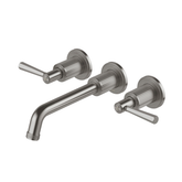 Wiltern Wiltern Wall Basin / Bath Phoenix Tap Set 190mm - Brushed Carbon