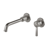 Wiltern Wiltern Wall Basin / Bath Phoenix Mixer Set 190mm - Brushed Carbon