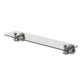 Wiltern Wiltern Glass Phoenix Shelf 450mm - Brushed Carbon