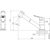 Ivy Mkii Pull Out Sink Phoenix Mixer - Chrome