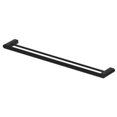 Bella Vista Supra Double Towel Rail - Black