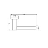 Mecca Nero Toilet Roll Holder - Matt White