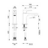Gareth Ashton Park Ave Basin Abey Mixer - Chrome