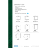 Oceano Stonelite Elite Shower Base Rear Outlet Stainless Steel Grate - 900 x 900mm