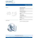 100 Series Single ConServ Robe Hook Chrome