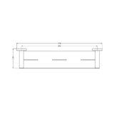 Mecca Nero Shower Shelf - Matt Black