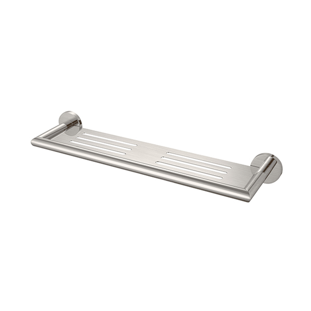 Nero Dolce Metal Shelf Shower - Brushed Nickel