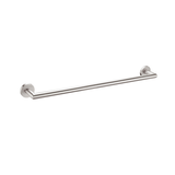 Nero Dolce 700Mm Single Towel Rail - Brushed Nickel