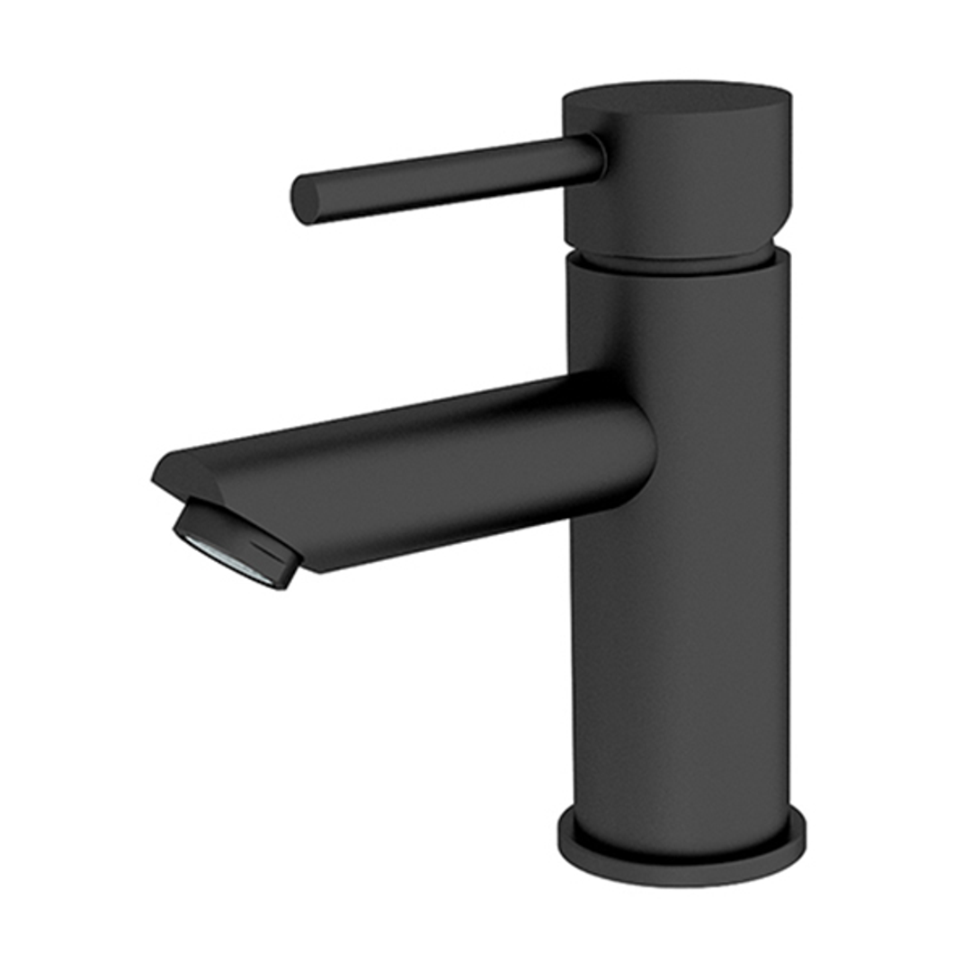 Nero Dolce Basin Mixer Straigh Spout Shower - Matt Black