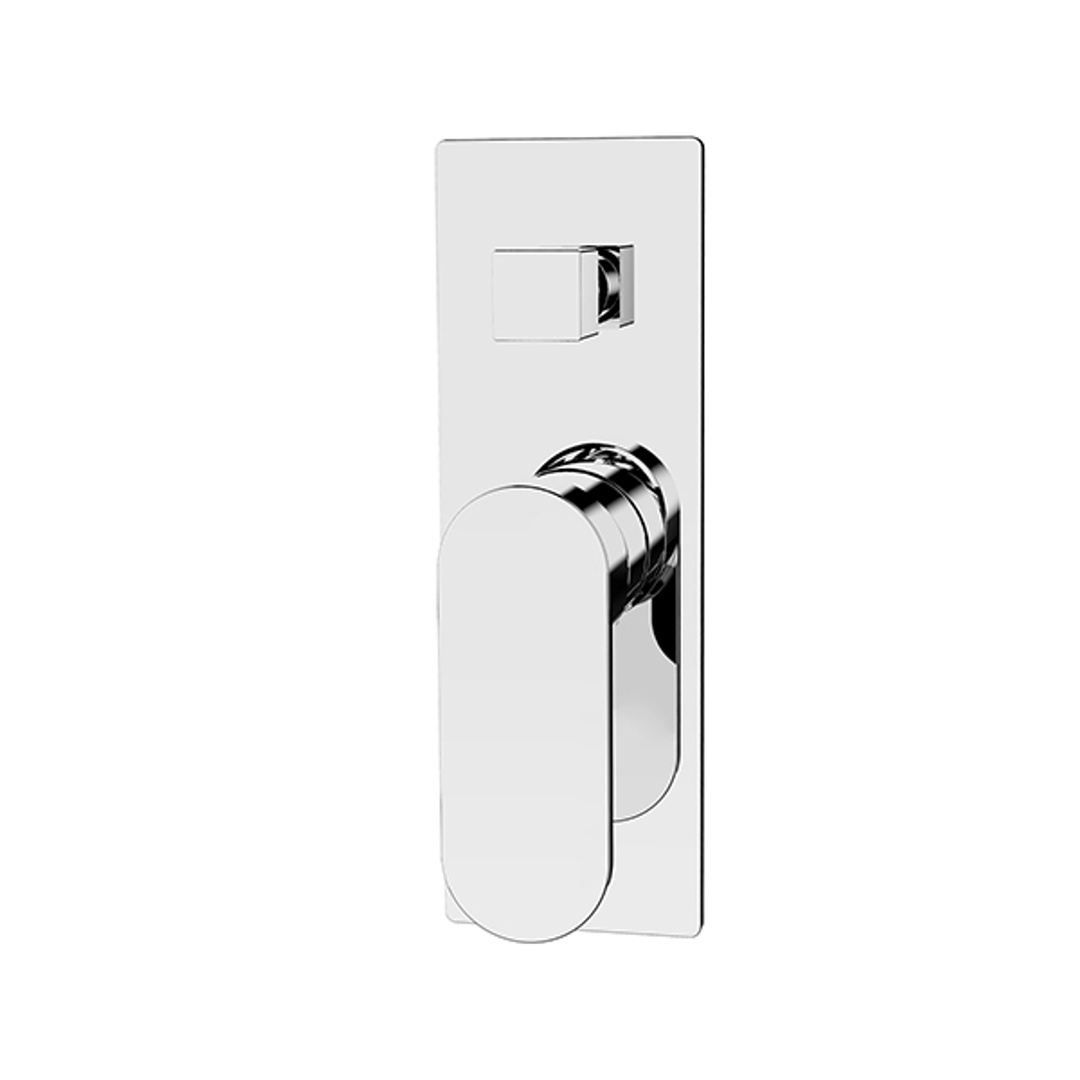 Nero Ecco Shower Mixer With Divertor Shower - Chrome