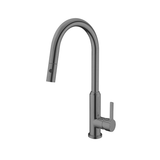 Nero Pearl Pull Out Sink Mixer With Vegie Spray Function - Gunmetal