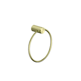 Nero Opal Towel Ring - Brushed Gold