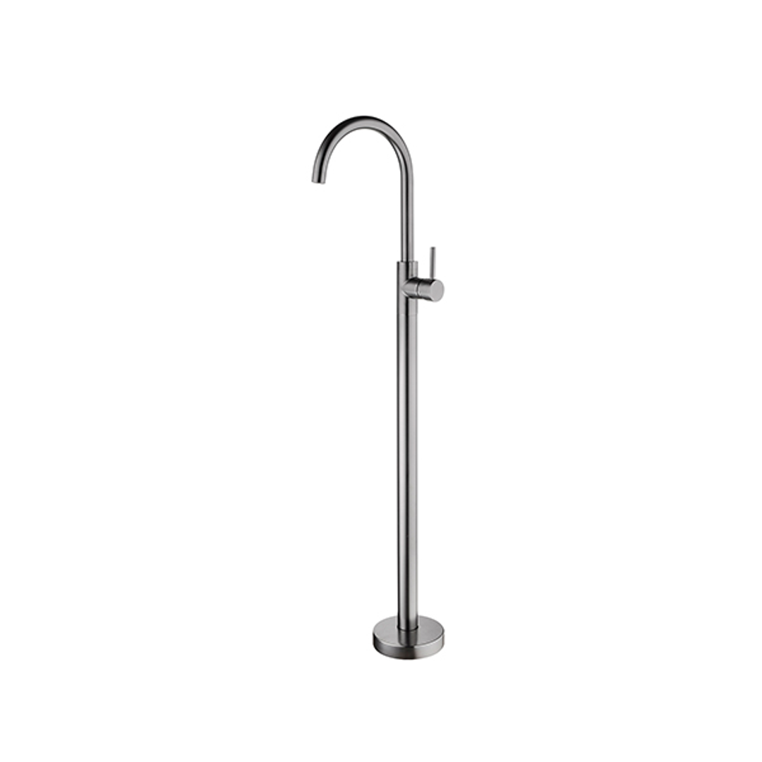 Nero Dolce Floormount Mixer Shower - Gun Metal Grey