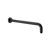 Nero Round Shower Arm - Matte Black
