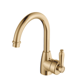 Eleanor Gooseneck Basin Fienza Mixer - Urban Brass/Urban Brass
