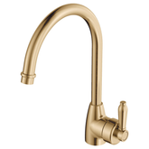 Eleanor Gooseneck Kitchen Sink Fienza Mixer - Urban Brass