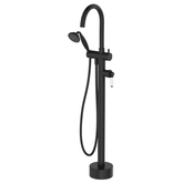 Eleanor Floor Fienza Mixer & Shower - Matte Black/White