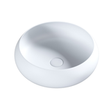 Bnk Naga Versilia Ceramic Basin Above Counter Round 360*360*115mm - Matte White