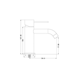 Mecca Basin Nero Mixer - Matt Black