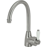 Eleanor Gooseneck Kitchen Sink Fienza Mixer - Brushed Nickel/Ceramic
