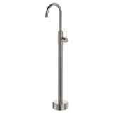 Fienza Kaya Floor Mounted Basin/Bath Mixer - Brushed Nickel Lf